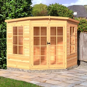 Shire Hampton Double Door Corner Summerhouse - 8 x 8ft