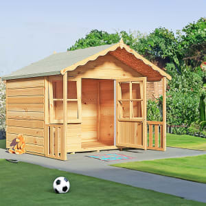 Shire Pixie Wooden Playhouse with Veranda - 6 x 5ft