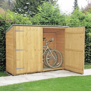 Shire Shiplap Timber Bike Store Shed - 6 x 2ft