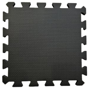 Warm Floor Black Interlocking Floor Tiles for Garden Buildings - 20 x 16ft