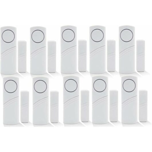 Wireless Home Security Alarm System diy Kit - Magnetic Sensor - Guardian Protector - Window Glass Vibration Security Burglar Alarm for Homes, Cars,