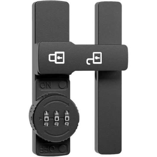 Youyijia 3-Digit Combination Barn Door Latch, 180° Keyless Adhesive & Screw Flip Lock for Cabinet, Gate, Shed, Bedroom, Closet, Sliding Door Lock