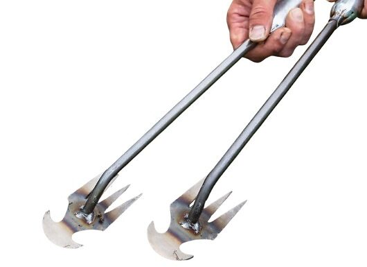 2-Pack of Steel Weeding Rakes -2 Sizes!