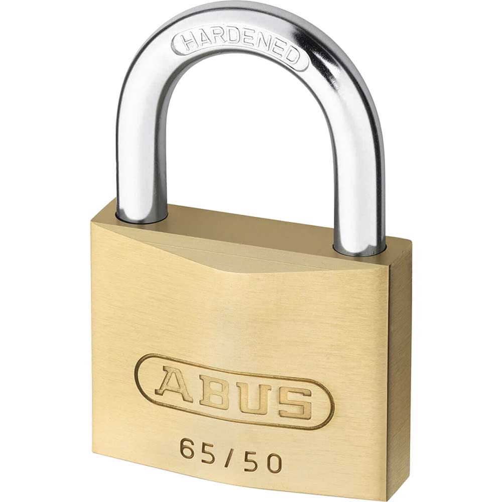 Abus 65 Series Compact Brass Padlock 50mm Standard