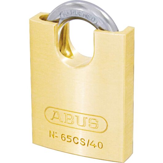 Abus 65 Series Compact Brass Padlock with Closed Shackle 40mm Standard