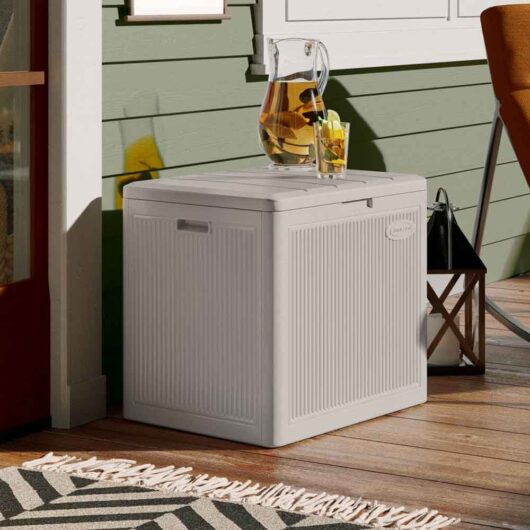 Bliss Reinforced Resin Garden 83L Storage Box in Light French Grey