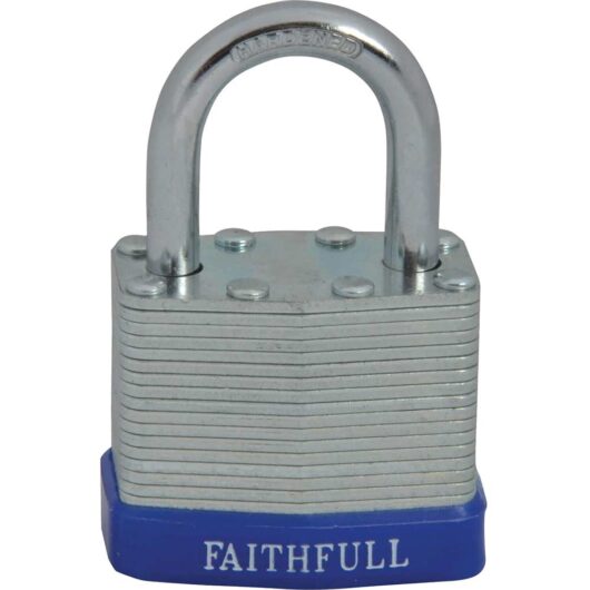 Faithfull Laminated Steel Padlock 40mm Standard