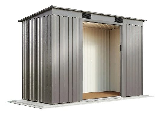 Garden Gear Aluminium Pent Metal Shed - 6.6 x 3.9ft!