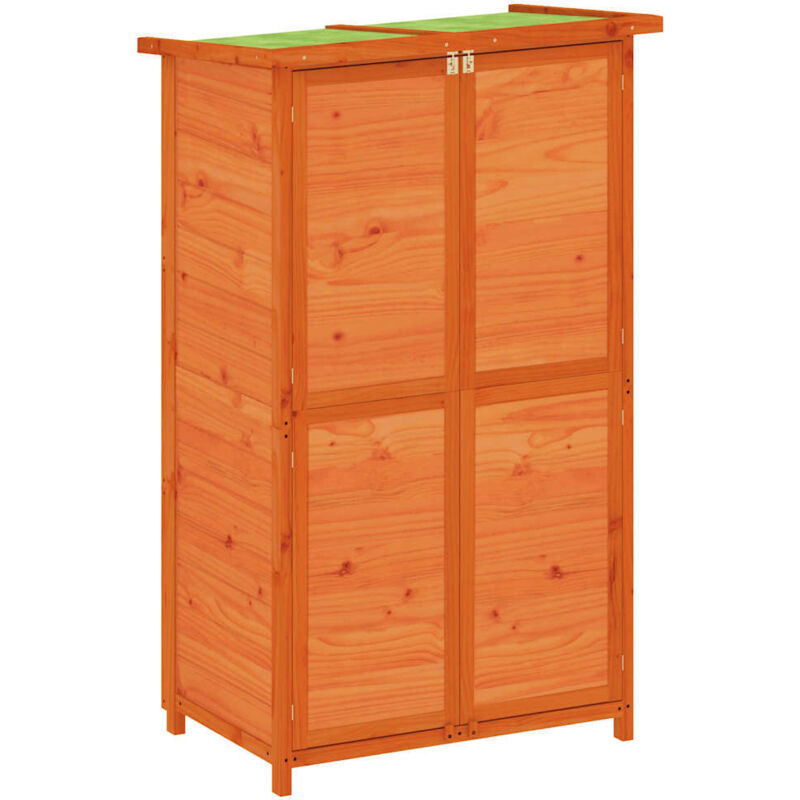 Garden Tool Shed Brown 83x57x140 cm Solid Wood Pine Vidaxl