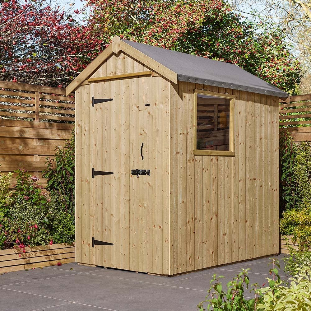 Hidalgo Large Wooden Garden Heritage Shed With 1 Door In Natural