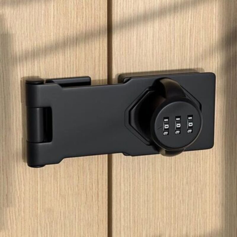 LaBlanc - Stainless Steel Combination Door Lock with Screws for School or Home Lockers, Sheds, Cabinets, Window Rails