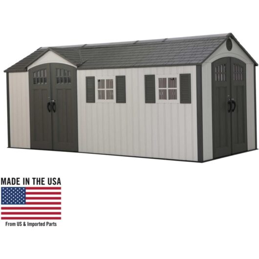 Lifetime - 17.5 Ft. x 8 Ft. Outdoor Storage Shed