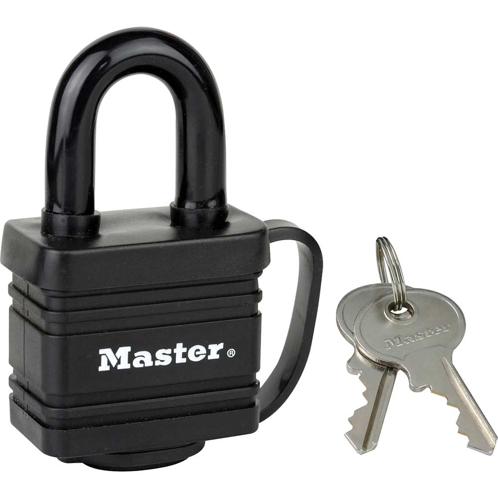 Masterlock Weather Tough Padlock 40mm Black Standard