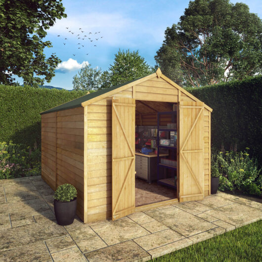 Mercia 10 X 8Ft Overlap Apex Windowless Shed