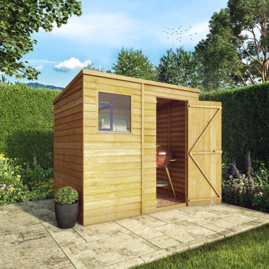 Mercia 7 X 5Ft Overlap Pent Shed