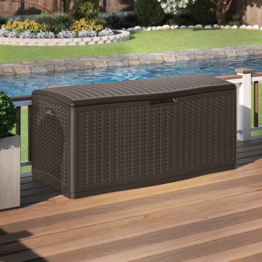 Opulence Reinforced Resin Garden 469L Storage Box in Java Brown