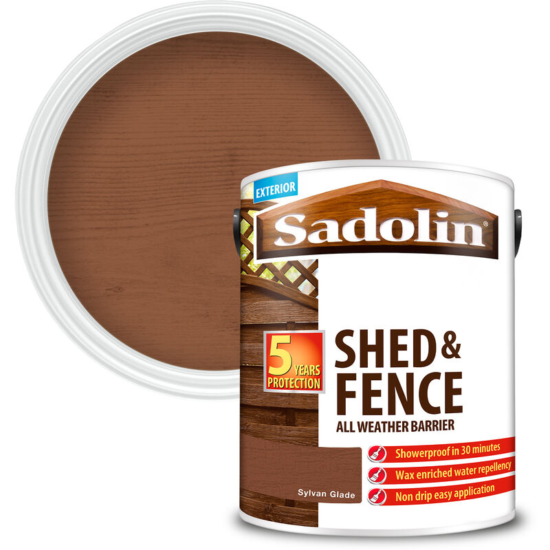 Sadolin - Shed and Fence Protector All Weather Barrier - Sylvan Glade - 5L