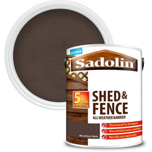 Sadolin - Shed and Fence Protector All Weather Barrier - Woodland Walk - 5L