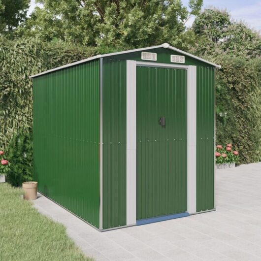 Vidaxl - Garden Shed Green 192x274x223 cm Galvanised Steel
