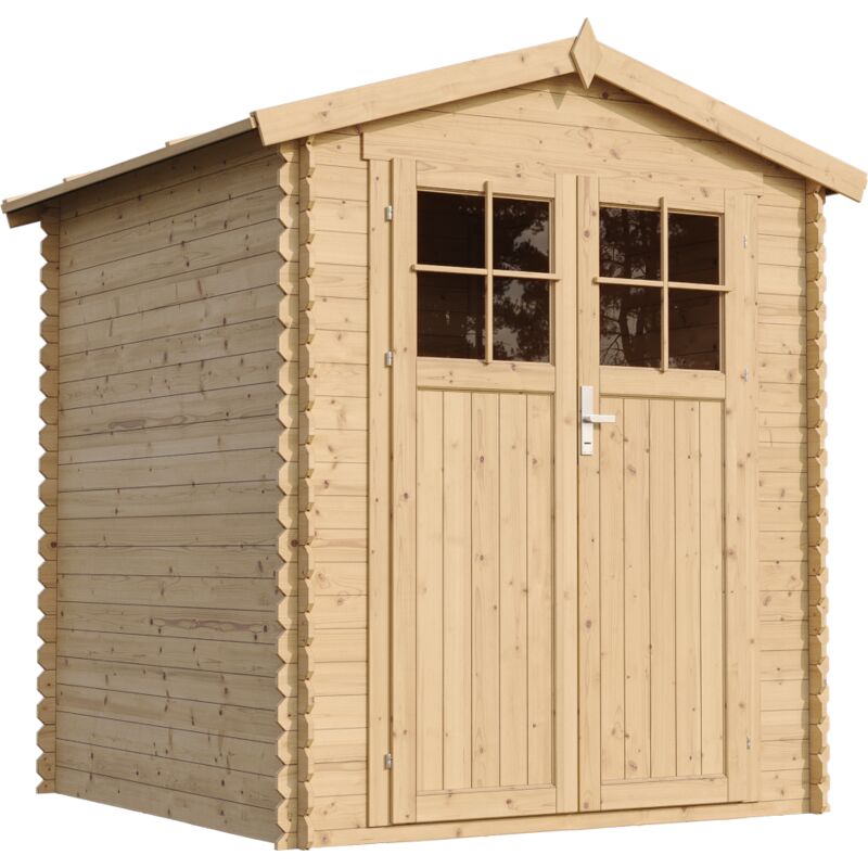 Wooden Garden Shed- Pent Shiplap Wooden Shed 6 x 6 ft /2,82 m2 - Sheds and Outdoor Storage - Wooden garden storage shed, 19 mm planks - Bike shed,